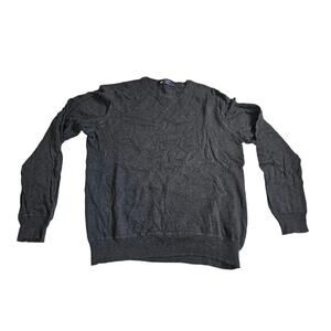 J Crew Dark Gray Crewneck Sweater Medium